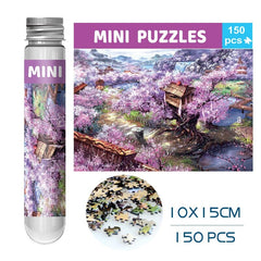 150 Pieces Mini Test Tube Puzzle Oil Painting Jigsaw Decompress Educational Toy for Adult Children Creative Puzzle Game Gift