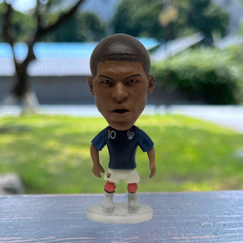 6.5cm Soccer Star Figure Mini Football Player Car Ornaments Collection Doll Star Sports Action Figures Souvenirs Toys Fans Gifts