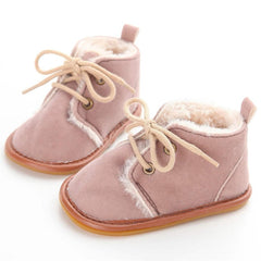 New Snow Baby Booties Shoes Baby Boy Girl Shoes Crib Shoes Winter Warm Cotton Anti-slip Sole Newborn Toddler First Walkers Shoes