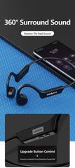 Lenovo X4 Bone Conduction Bluetooth Headphone Sports Earphone Waterproof Wireless Headset with Mic Ear Hook TWS Bass Hifi Stereo