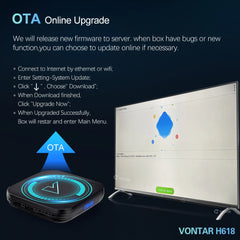 8k TV Box Android 12 H618 Quad Core Cortex A53 Support 8K Video 4K HDR10+ BT Wifi Google Voice Media player