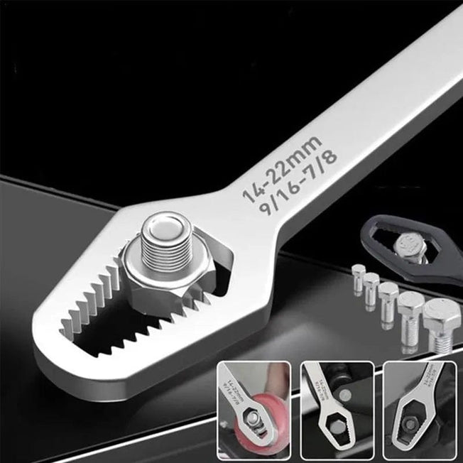 Wrench 8-22mm Universal Torx Self-tightening Adjustable Glasses Wrench Board Double-head Torx Spanner Hand Tools for Factory