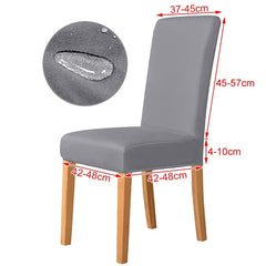 3 Sizes Waterproof Fabric Chair Cover Stretch Seat Chair Covers For Hotel Party Banquet Wedding Bar Chair Slipcovers Home Decor