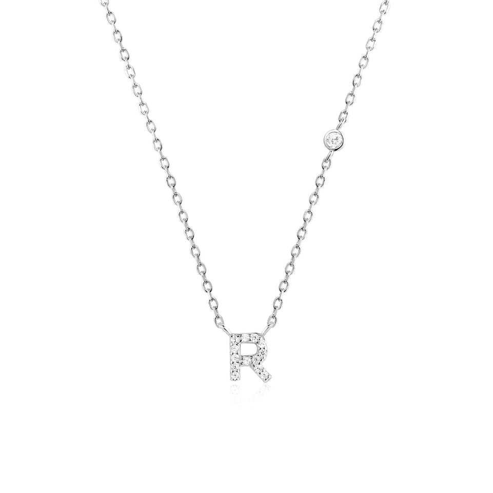 ANDYWEN 925 Sterling Silver Gold Small 26 Letters A- Z Zircon CZ Pendant Monogram Necklace Me 2020 Initial Alphabet M A Jewelry