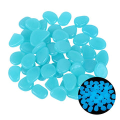 25/50pcs Glow in the Dark Garden Pebbles Glow Stones Rocks for Walkways Garden Path Patio Lawn Garden Yard Decor Luminous Stones