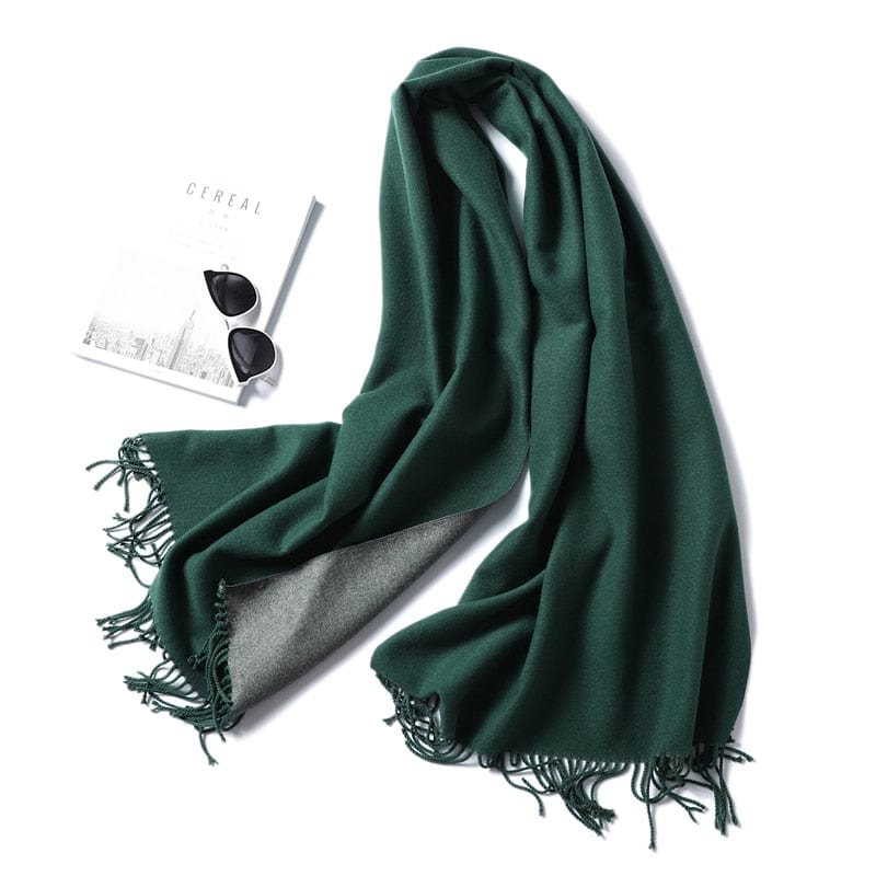 Winter Cashmere Scarf Women Thick Warm Shawls Wraps Lady Solid Scarves Fashion Tassels Pashmina Blanket Quality Foulard 2023 New