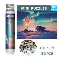 150 Pieces Mini Test Tube Puzzle Oil Painting Jigsaw Decompress Educational Toy for Adult Children Creative Puzzle Game Gift