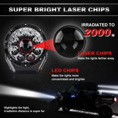 Led Projector Spotlights Driving Lights LED Bulbs for Long Range 4x4 Driving Led Off Road 12v 24v Flood Beams