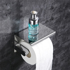 Toilet Paper Holder Aluminium Bathroom Wall Mount WC Paper Phone Holder Shelf Towel Roll shelf Accessories