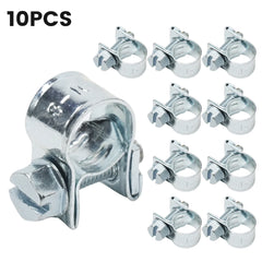 10pcs Jubilee Hose Clamp Fuel Line Clamp Water Pipe Clip Sealing Welding Clip For Fuel Pipe Diesel Gasoline Pipe Anti Corrosive