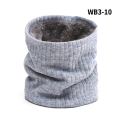 2022 New Neck Scarf Winter Women Men Solid Knitting Collar Thick Warm Velveted Rings Scarves High Quality Allmatch Muffler