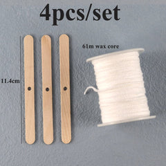 8-20cm 100 PCS Candle Wicks Smokeless Wax Pure Cotton Core for DIY Candle Making Pre-waxed Wicks Party Supplies