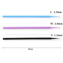 Disposable MicroBrush Eyelashes Extension  Individual Lash Removing Swab Micro Brush For Eyelash Extension Tools