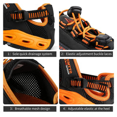 Hiking Shoes for Men Outdoor Man Sneakers Breathable Quick Drying Sports Trekking Beach Barefoot Mens Shoes