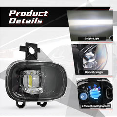 Nissan NAVARA Fog Lights NP300 X-trail X trail Rogue Kicks Juke F16 MK2 LED Fog Lamps DRL Headlights Car Accessories 12V