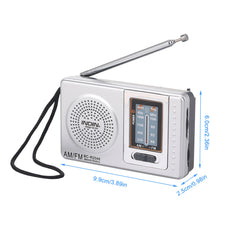 Radio AM FM Battery Operated Portable Radio Best Reception Longest Lasting For Emergency Hurricane Running Walking Home