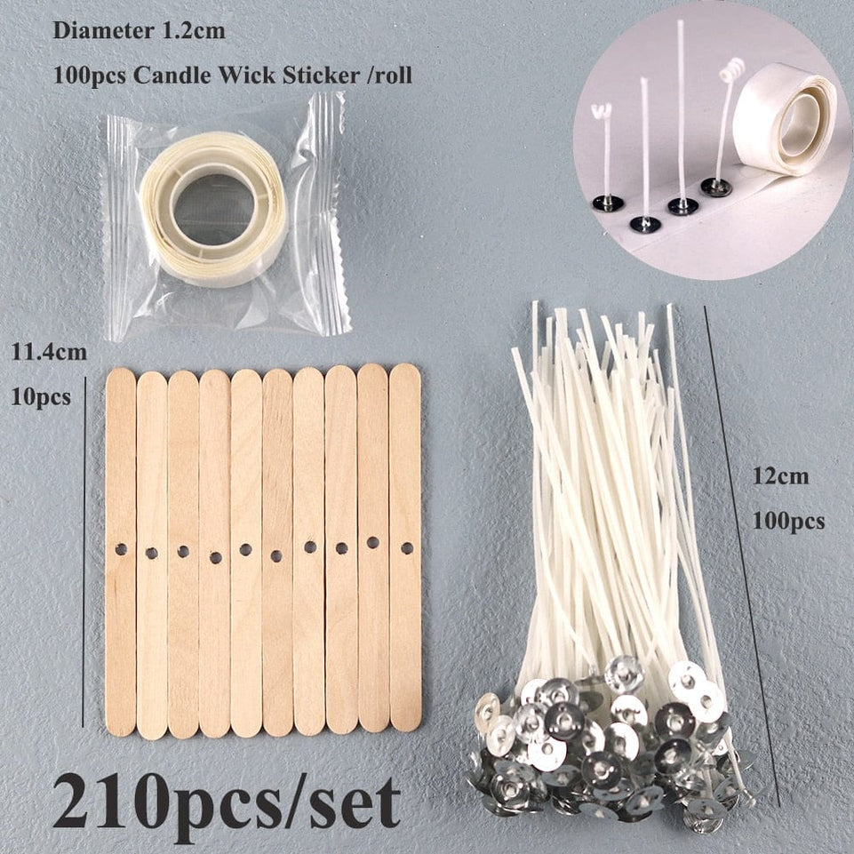 8-20cm 100 PCS Candle Wicks Smokeless Wax Pure Cotton Core for DIY Candle Making Pre-waxed Wicks Party Supplies