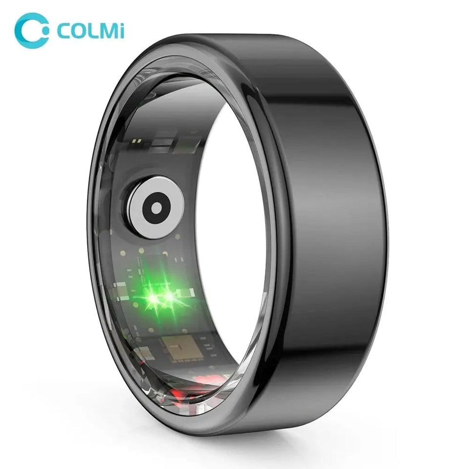 Smart Ring Military Grade Titanium Steel Shell Health Monitoring IP68 & 3ATM Waterproof Multi-sport Modes