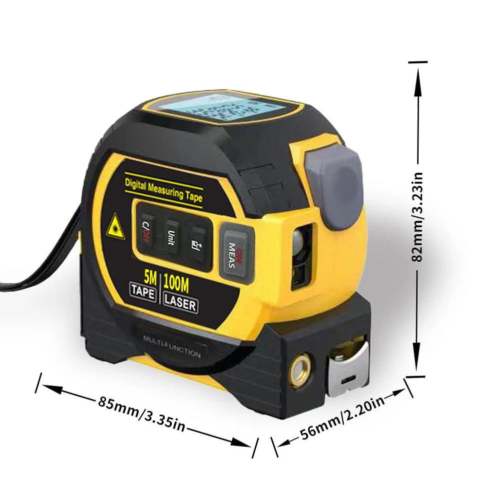 Laser digital Tape Measure 3 In 1 High Precision Laser Rangefinder Steel Tape Measure