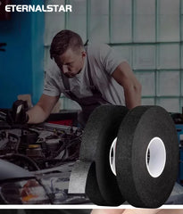 Electrical Tape Heat Resistant Harness Tape Adhesive Cloth Tape Waterproof Tape Insulating Automotive Fabric Cloth Tape 5Pcs