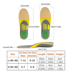 1 pair Orthopaedic Insoles Orthotics Flat Foot Health Sole Pad for Shoes Insert Arch Support Pad for Plantar Fasciitis Feet Care