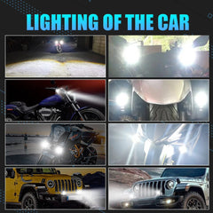 Nlpearl  Car 3 Inch Round LED Work Light Spot Light Halo Angel Eye 12V 24V For  Trucks ATV SUV Dirt Bike Motorcycles Healdight