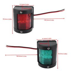 Boat Marine Sailing Light Red Green Color LED Navigation Signal Light Signal Lamp for MotorBoat Yacht 12V 24V