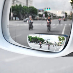 Car Blind Spot Mirrors Car Safety Driving 2pcs HD Frameless Reversing Wide-angle Rear Mirror Rearview Auxiliary Parking