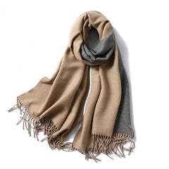 Winter Cashmere Scarf Women Thick Warm Shawls Wraps Lady Solid Scarves Fashion Tassels Pashmina Blanket Quality Foulard 2023 New