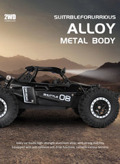 Model RC Car With LED Light 2WD Off-road Remote Control Climbing Vehicle Outdoor Cars Toy Gifts for Kids