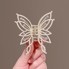 Korean Acrylic Hair Claws Pearl Claw Clips For Woman Large Size Barrette Crab  For Girl Shark Clip Fashion Hair Accessories