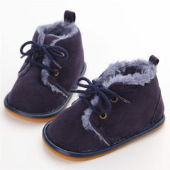 New Snow Baby Booties Shoes Baby Boy Girl Shoes Crib Shoes Winter Warm Cotton Anti-slip Sole Newborn Toddler First Walkers Shoes