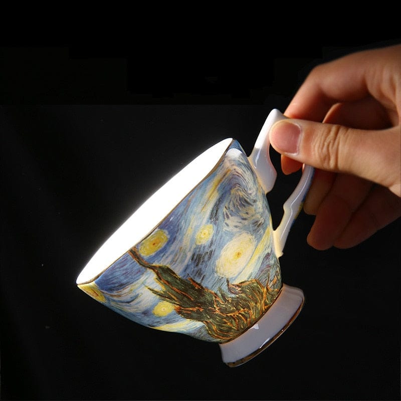 The New Van Gogh Art Painting Coffee Mugs The Starry Night Sunflowers The Sower Irises Saint-Remy Coffee Tea Cups - Wowza