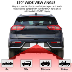 Car Reversing Camera Rear View Camera 1080P Clear Anti-Interference 170 Degree Wide Angle Adjustable Vehicle Small