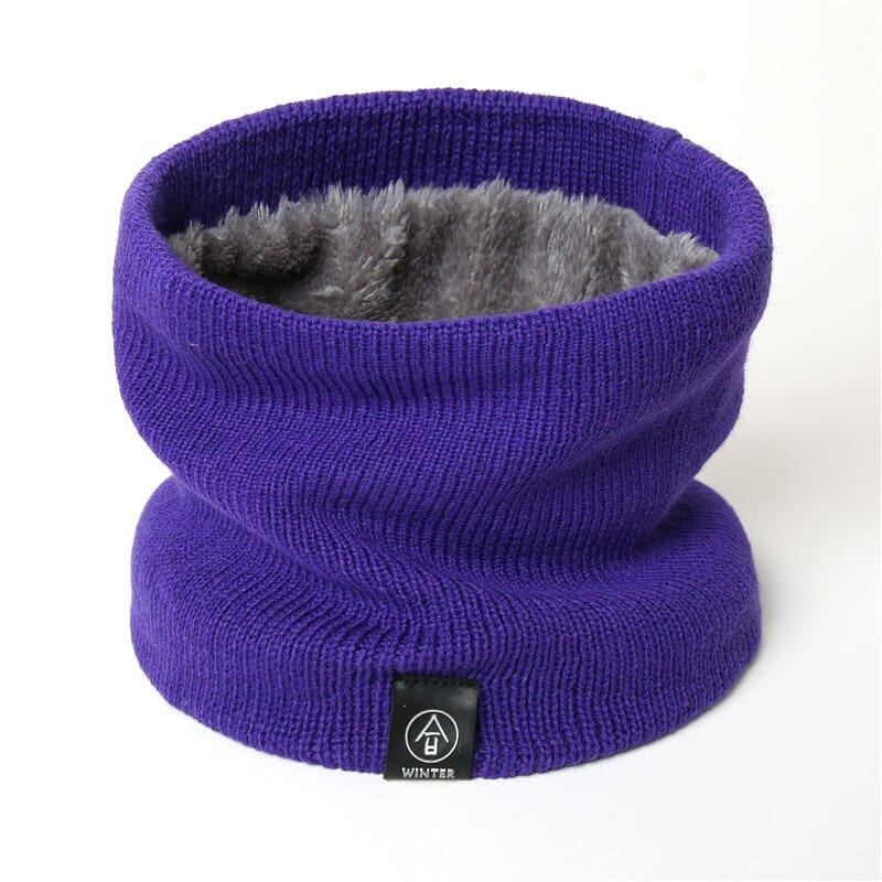 2022 New Neck Scarf Winter Women Men Solid Knitting Collar Thick Warm Velveted Rings Scarves High Quality Allmatch Muffler