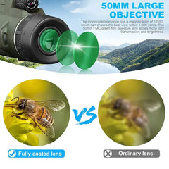 Telescope Portable Zoom HD 5000M Folding Long Distance Mini Powerful Telescope for Hunting Sports Outdoor Camping Travel