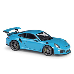 WELLY 1:24 Scale Diecast Simulator Car Porsche 911 GT3 RS Model Car Alloy Sports Car Metal Toy Racing Car Toy For Kids Gift