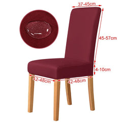 3 Sizes Waterproof Fabric Chair Cover Stretch Seat Chair Covers For Hotel Party Banquet Wedding Bar Chair Slipcovers Home Decor