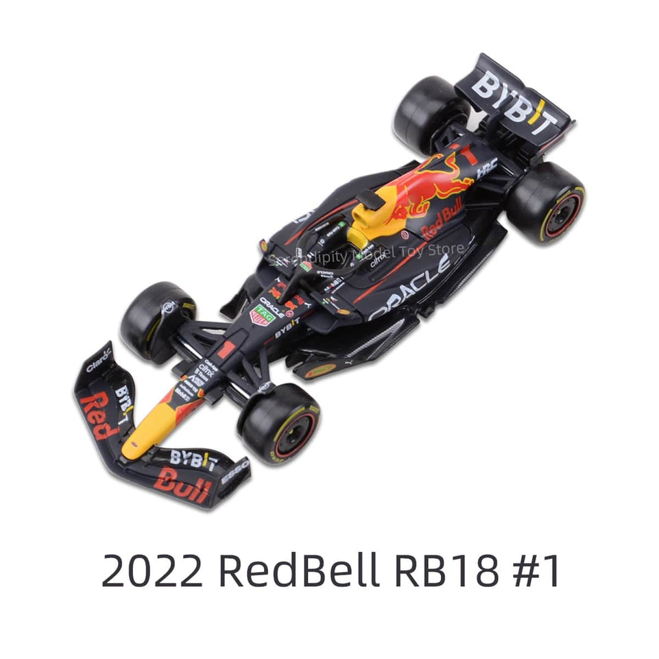 Bburago 1:43 2022 RB18 Red Bull RB16B SF1000 SF90 SF71H RB15 W10 F1 Racing Formula Car Static Simulation Diecast Alloy Model Car