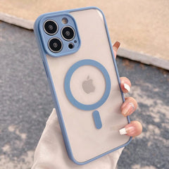 iphone Case Luxury Matte Magnetic Wireless Charge For Magsafe CaseTransparent Shockproof Soft Bumper Cover