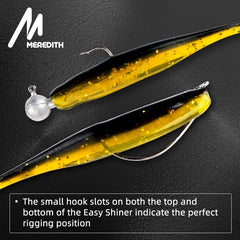 Easy Shiner Fishing Lures 50mm 65mm 75mm 100mm Wobblers Carp Fishing Soft Lures Silicone Artificial Plastic Baits