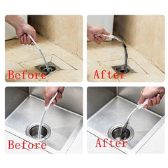 Drain Cleaner Pipe Dredging Brush Bathroom Hair Sewer Sink Cleaning Brush  Flexible Cleaner Clog Plug Hole Remover Tool