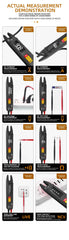 Digital Clamp Meter Fork DC AC 100A Smart Ammeter Pliers T-RMS Current Auto Multimeter Voltage Ohm Electrical Tester