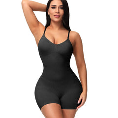 Open Crotch Bodysuit Shape wear Jumpsuit Body Shaper Compress Tummy Control Shapers Spandex Elastic Shape Seamless Smooth