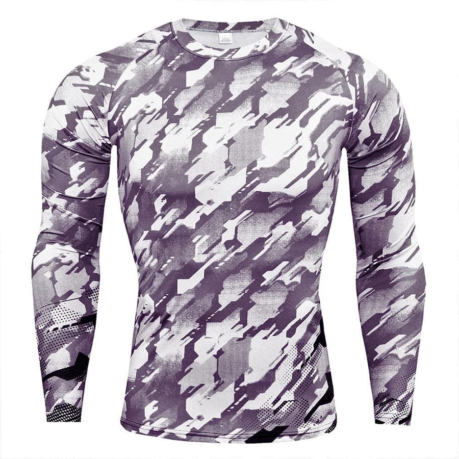 Men's Long Sleeve T-shirts Gym Clothing Sportswear Sporting Cry Fit Running Man Rashguard Men T-shirt Sport Compression T Shirt