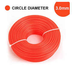 2.0/2.4/2.7/3.0mm Trimmer Line 70 meters Brushcutter Nylon Rope Tools  Wire Accessories Circle and Square 70m Cutting