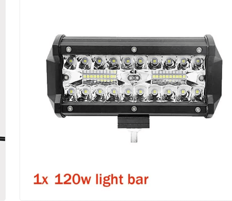 4-7 Inch  Led Light Bars 120W Combo Spot Flood Beam for Work Driving Off road Boat Car Tractor Truck 4x4 SUV ATV 12V 24V