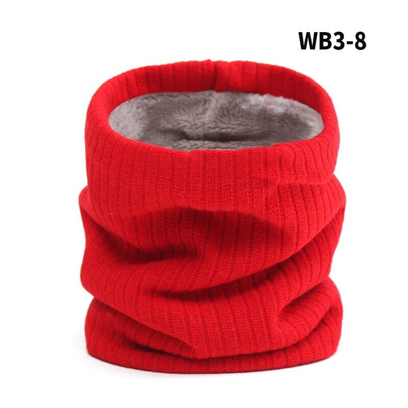 2022 New Neck Scarf Winter Women Men Solid Knitting Collar Thick Warm Velveted Rings Scarves High Quality Allmatch Muffler