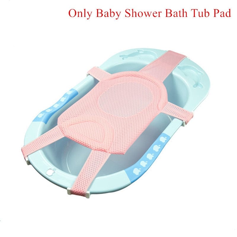 Portable Baby Bathtub Pad Ajustable Bath Tub Shower Cushion Newborn Support Seat Mat Foldable Baby Bath Seat Floating Water Pad