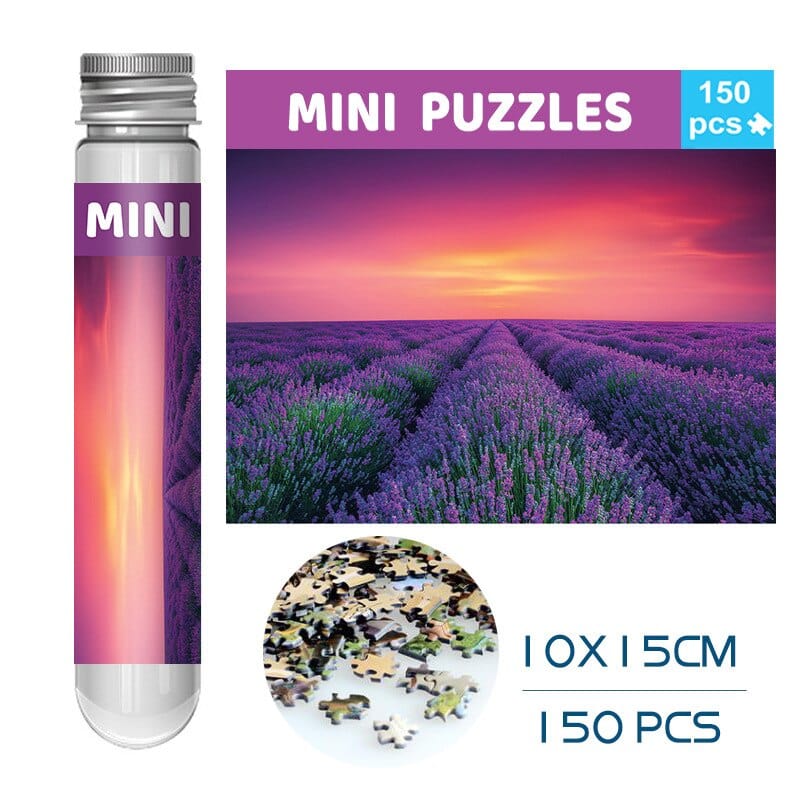 150 Pieces Mini Test Tube Puzzle Oil Painting Jigsaw Decompress Educational Toy for Adult Children Creative Puzzle Game Gift